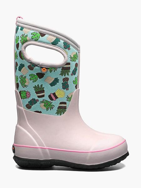 BOGS Boots Deutschland - Classic Cactus Winterstiefel Kinder Rosa Multi DE07964